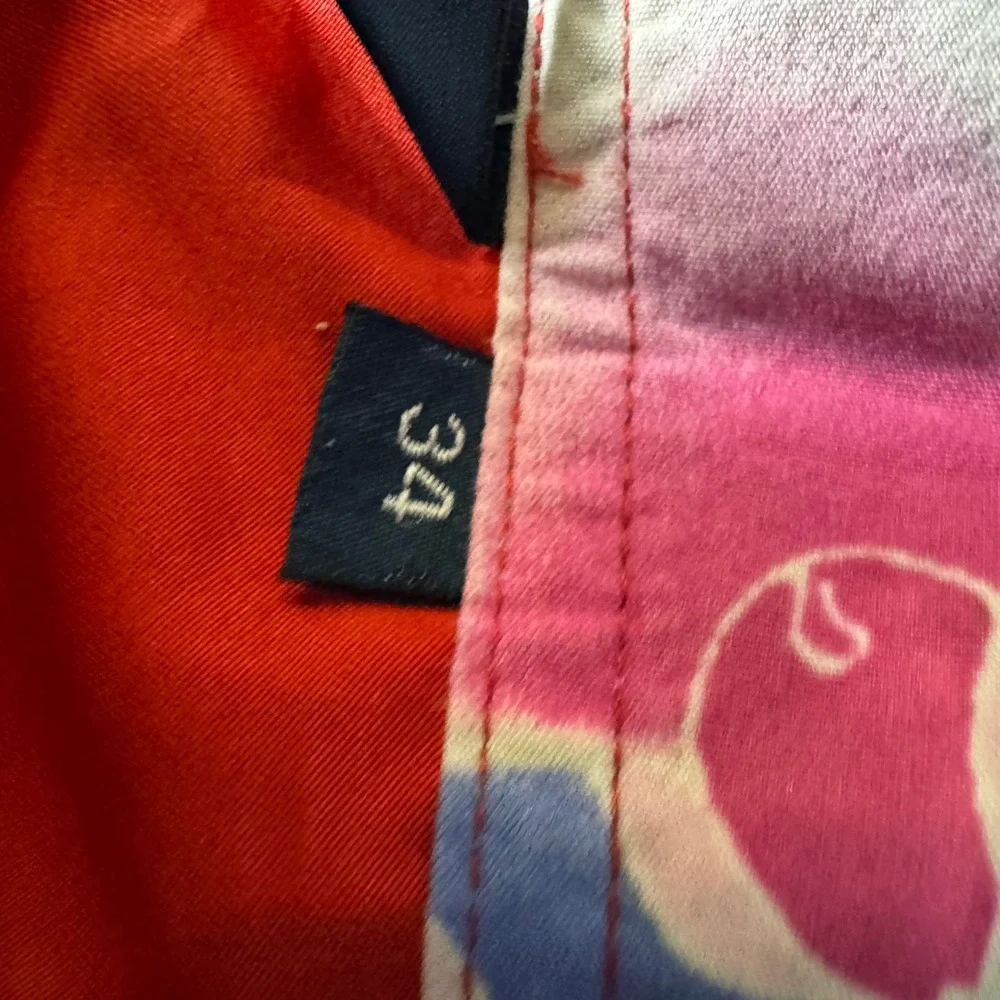 Polo Ralph Lauren Mens Bright‎ Neon Red Cargo Board Shorts Swim Trunks Size 34